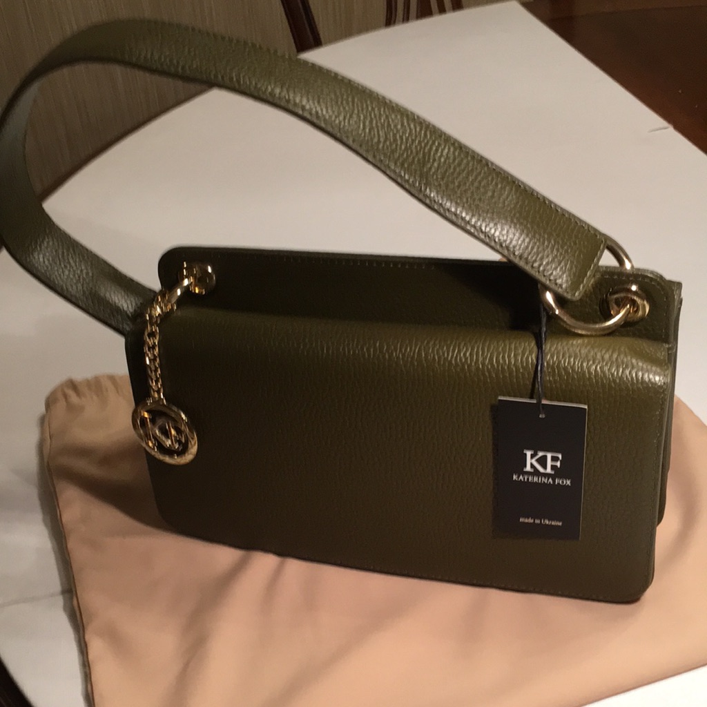 New With Tag Leather Katarina Fax Bag.